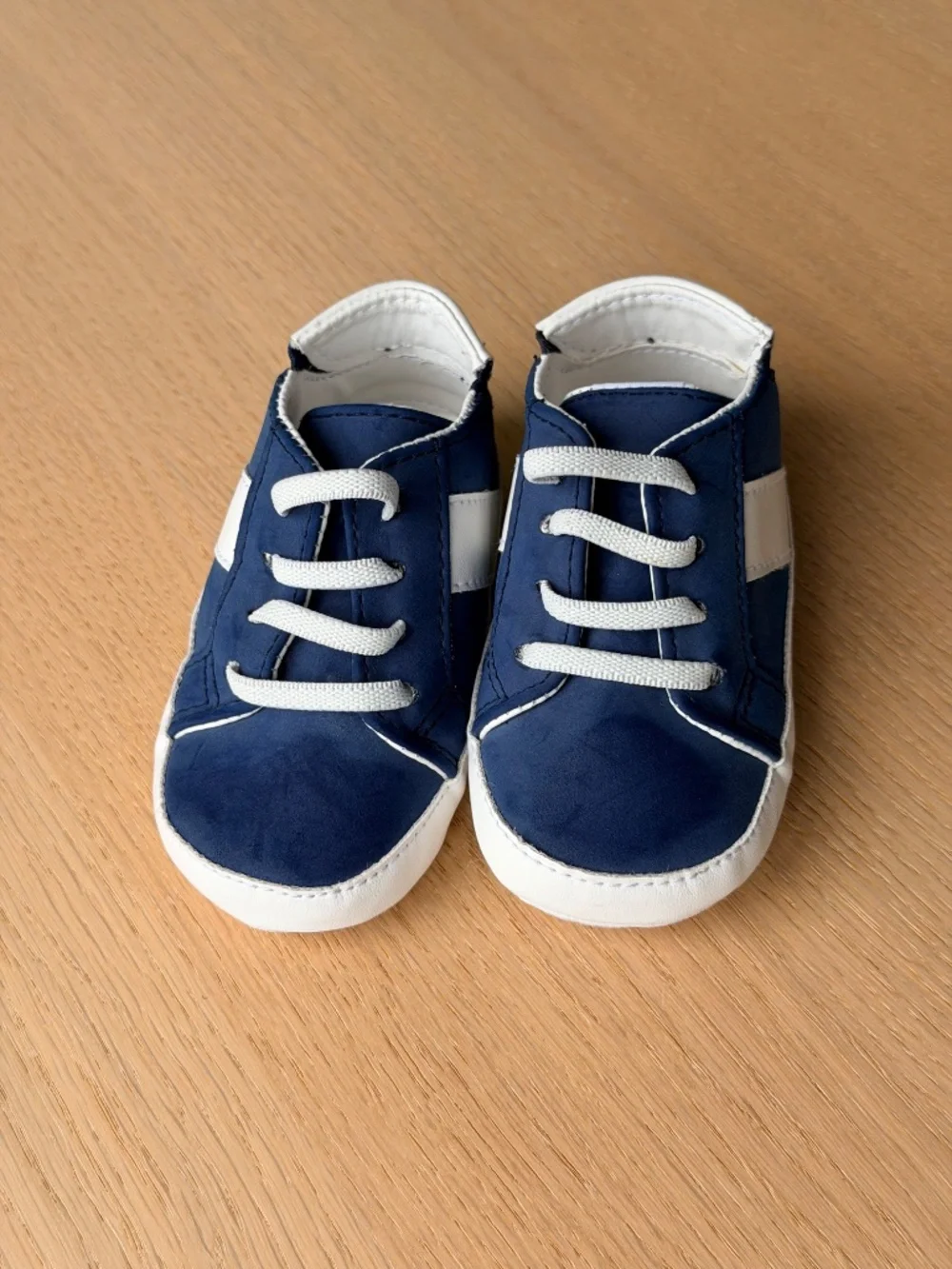 Janie and Jack- navy blue baby sneakers, 6-12 months